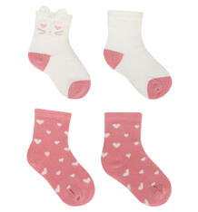 Комплект носки 2 шт. Bossa Nova, цвет: белый/розовый 8498785