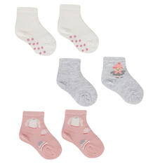 Комплект носки 3 шт. Bossa Nova, цвет: фиолетовый/белый/розовый 8498899
