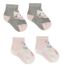 Комплект носки 2 шт. Bossa Nova, цвет: серый/розовый 8498857