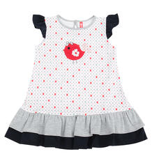 Платье Kiki Kids Весна, цвет: белый 8167645