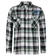 Рубашка Damy-M, цвет: зеленый/черный 8098153