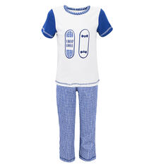 Пижама футболка/брюки Lucky Child, цвет: синий 682466