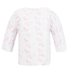 Распашонка Чудесные одежки Розовые собачки, цвет: белый/розовый 5792569