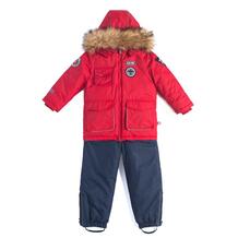 Комплект куртка/комбинезон Лайки Авиатор, цвет: красный/синий 7463965