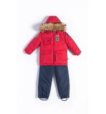 Комплект куртка/комбинезон Лайки Авиатор, цвет: красный/синий 7464367