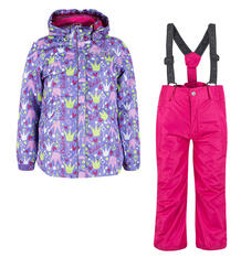 Комплект куртка/полукомбинезон Reike Принцесса, цвет: фиолетовый/розовый 5017513
