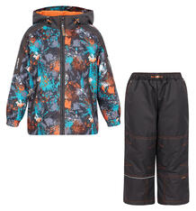 Комплект куртка/брюки Saima, цвет: оранжевый/серый 6877207