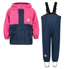 Комплект куртка/полукомбинезон Saima, цвет: розовый/синий 6851563