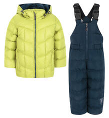 Комплект куртка/полукомбинезон Ёмаё, цвет: салатовый/синий 7178485