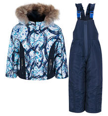 Комплект куртка/полукомбинезон Alex Junis Вихрь, цвет: синий 6760237