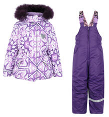 Комплект куртка/полукомбинезон Stella Майолика, цвет: фиолетовый 6613837