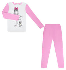 Пижама джемпер/брюки Leader Kids Свитхом, цвет: розовый 6191191