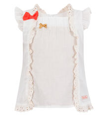 Блузка Bembi, цвет: белый/бежевый Бемби 6019015