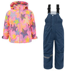 Комплект куртка/полукомбинезон IcePeak Звезды, цвет: малиновый 4987507