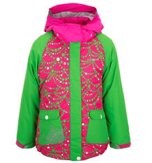 Куртка IcePeak Jane, цвет: розовый/зеленый 3771906