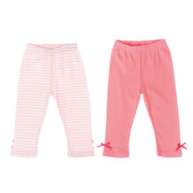 Комплект брюки 2 шт Play Today, цвет: белый/розовый PlayToday 2766689