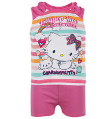 Комплект футболка/шорты Sun City Шарми Китти, цвет: розовый 2692199