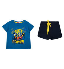 Комплект футболка/шорты Pelican Волшебная зима, цвет: синий 2682650