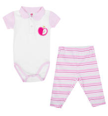 Комплект боди/брюки Hudson Baby, цвет: розовый 1421414