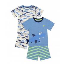 Пижамы "Акулы", 2 шт., белый, голубой MOTHERCARE 619685