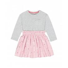 Платье с имитацией футболки и юбки, серый, розовый MOTHERCARE 617139