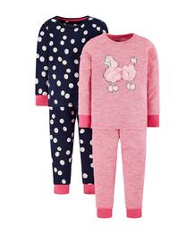 Пижамы "Пудель", 2 шт., синий, розовый MOTHERCARE 598782