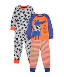 Пижамы "Супергерой", 2 шт., серый, оранжевый MOTHERCARE 605560