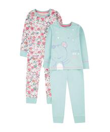 Пижамы "Мишка", 2 шт., розовый, голубой MOTHERCARE 602021