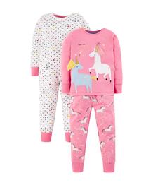 Пижамы "Единороги", 2 шт., белый, розовый MOTHERCARE 598160