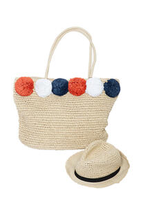 Комплект: шляпа, пляжная сумка Moltini 5971970