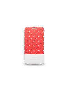 Чехол для LG G3 Neon Collection Glow-in-the-Dark Dot pattern Folio case,Red Kajsa 2635861