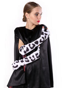 Митенки длинные Снежный Барс из костюмной ткани SEANNA 3452474