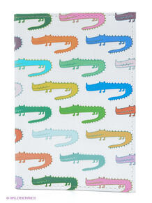 Обложка для автодокументов Цветные крокодилы Mitya Veselkov 1866370