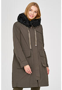 Утепленное пальто с отделкой мехом каракуля Acasta 323194
