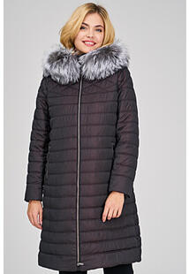 Утепленное пальто с отделкой мехом лисы LAURA BIANCA 319921