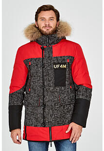 Утепленная куртка с отделкой мехом енота Urban Fashion for Men 314186