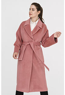 Полушерстяное пальто с поясом La Reine Blanche 309213