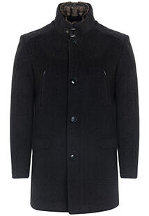 Утепленное пальто с отделкой меховой тканью Al Franco 307234