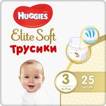 Трусики-подгузники Huggies Elite Soft, р. 3, 6-11 кг, 25 шт 7007521