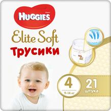 Трусики-подгузники Huggies Elite Soft, р. 4, 9-14 кг, 21 шт 7007983
