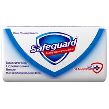 Мыло Safeguard классическое белое Антибактериальное, с 3 лет, 100 г 2719514
