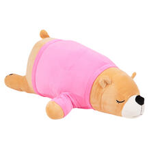 Мягкая игрушка Игруша Медведь в розовой футболке 60 см цвет: бежевый 12000358
