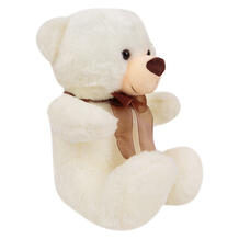 Мягкая игрушка Игруша Медведь с бантом 40 см цвет: белый 12000400