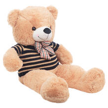 Мягкая игрушка Игруша Медведь в свитере с бантом 100 см цвет: бежевый 12000376