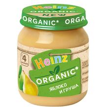 Пюре Heinz Organic яблоко и груша, с 4 месяцев, 120 г 10907939