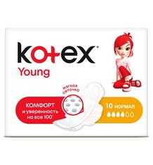 Прокладки Kotex Young Normal, 10 шт 10205493