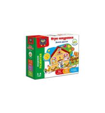 Игра-шнуровка с липучками Vladi Toys Домик друзей 10300154