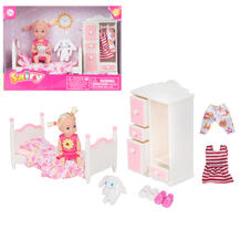 Игровой набор Defa Sairy Style Кукла с аксессуарами (ярко-розовое платье) 12051100