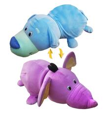 Мягкая игрушка 1Toy Голубой щенок-Сиреневый Слон 76 см 9604737