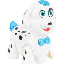 Интерактивная собака Zhorya Собачка 19 см цвет: белый/синий 6789703